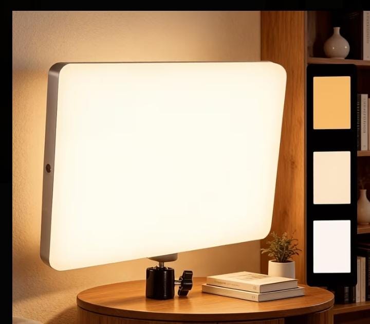 PL-26 Upgraded LED Fill Light – 10 Inch Professional Video Soft Light Panel with Built-in USB for Studio Photography & Streaming