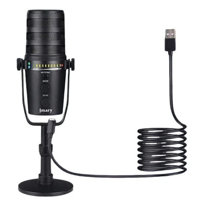 Jmary MC-PW12 Dynamic Podcast Studio USB Microphone – XLR & USB Desktop Mic
