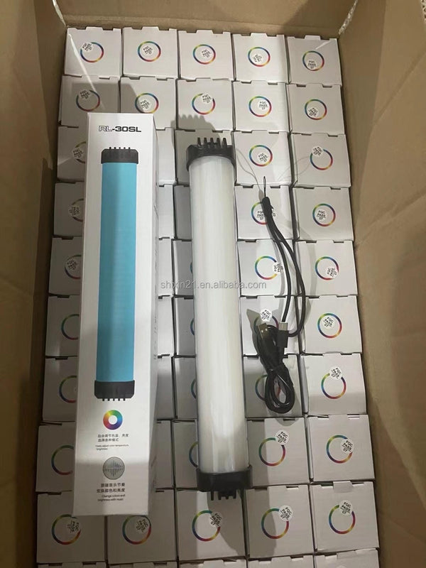 RL-30SL Handheld RGB LED Video Light Stick – 2700K-7500K Mini Tube Light for Vlog & Live Streaming