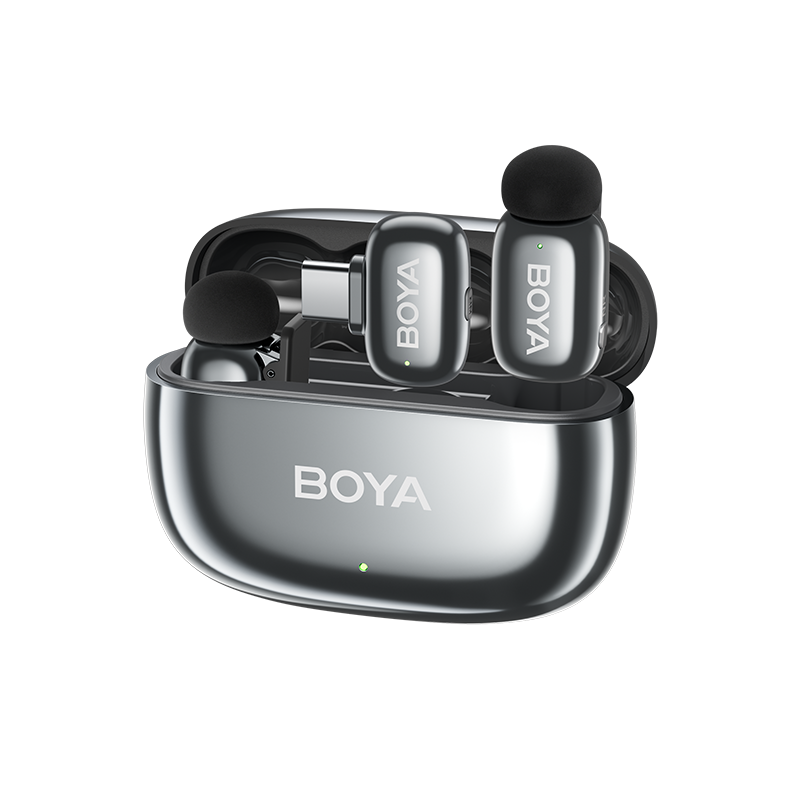 BOYA mini 2 wireless mic with charging case