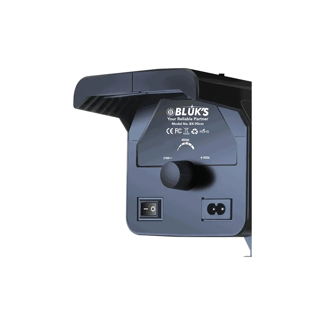 Bluks BX-90cm studio lighting setup for video