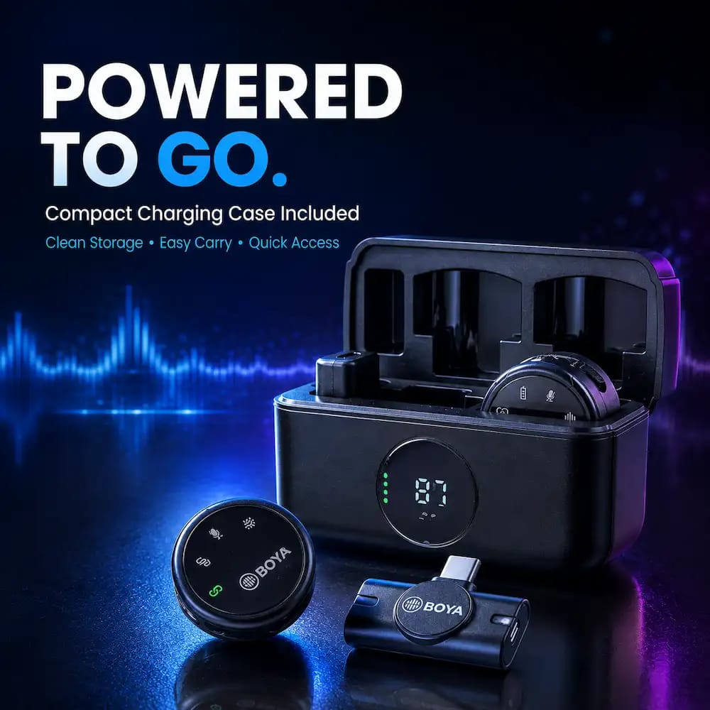 BOYA BY-MW6 Dual Wireless Collar Mic for Vlogging & Live