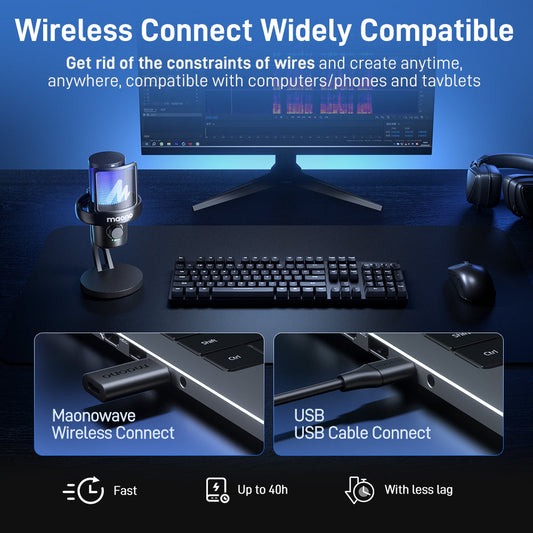 MAONO DM40 Pro wireless gaming microphone