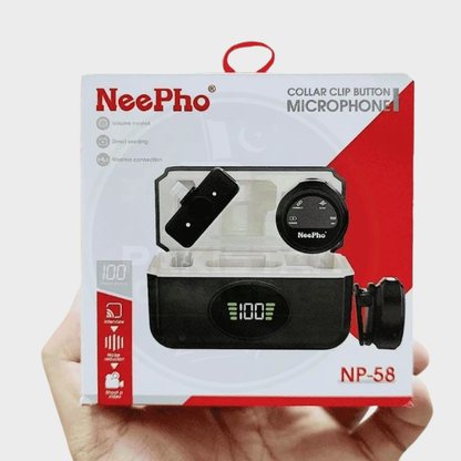 Neepho NP-58 Wireless Lavalier Mic (Type-C) – Crystal-Clear Sound on the Go