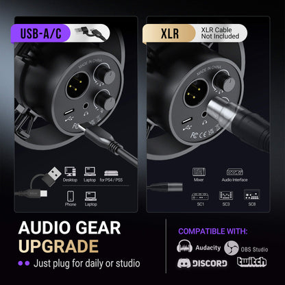FIFINE K688 headphone monitoring