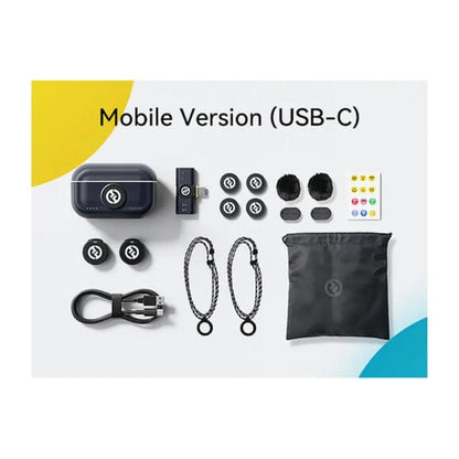Hollyland Lark M2 Duo Wireless Microphone – Shine Charcoal | USB-C Mini Mic