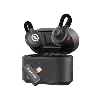 Hollyland Lark M2S Duo Wireless Microphone – Space Gray | USB-C Titanium Clip Mic