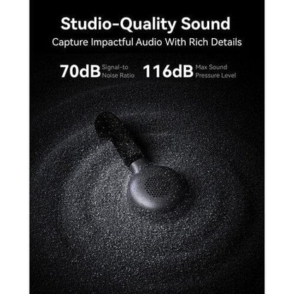 Hollyland Lark M2S Duo Wireless Microphone – Space Gray | USB-C Titanium Clip Mic