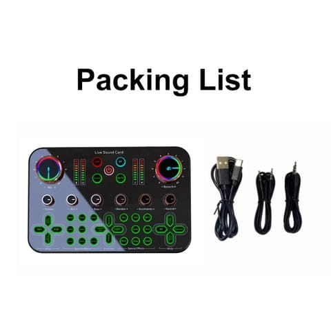 K700 Dual Channel Professional Sound Card with Built-in 48V Phantom Power