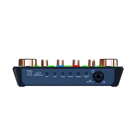K700 Dual Channel Professional Sound Card with Built-in 48V Phantom Power