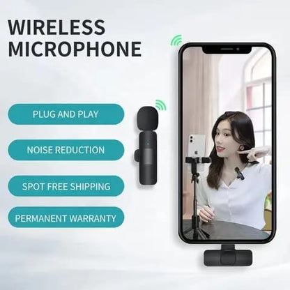 K8 Single Wireless Collar Mic For Vlogging