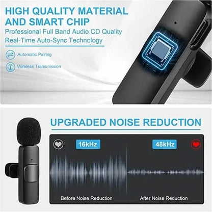 K8 Single Wireless Collar Mic For Vlogging