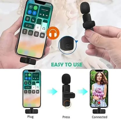 K8 Single Wireless Collar Mic For Vlogging