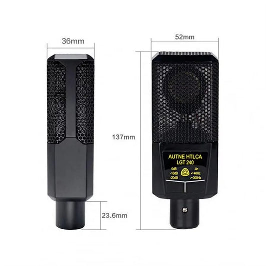 LGT 240 Condenser Mic with V8 Sound Card – Complete Podcast & Recording Kit