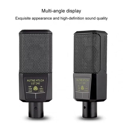 LGT 240 Condenser Mic with V8 Sound Card – Complete Podcast & Recording Kit