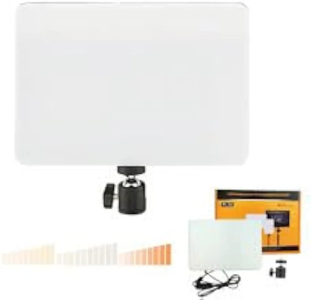 PL-26 Upgraded LED Fill Light – 10 Inch Professional Video Soft Light Panel with Built-in USB for Studio Photography & Streaming