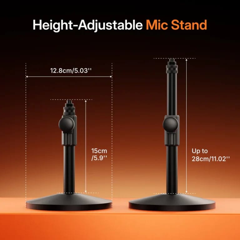 MAONO PD200W Hybrid Wireless Dynamic Microphone – 2.4GHz Wireless, USB-C & XLR, Noise Cancelling, RGB for Podcasting & Streaming