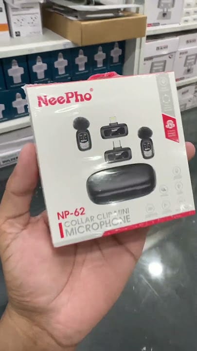 NeePho NP-62 ANC Wireless Collar Mic (Lavalier) with Voice Changer – Type-C & Lightning