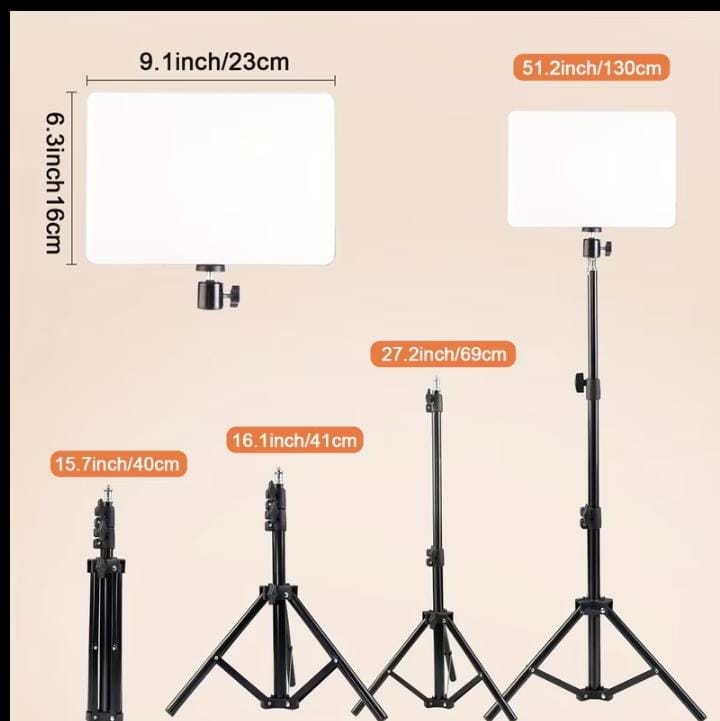 PL-26 Upgraded LED Fill Light – 10 Inch Professional Video Soft Light Panel with Built-in USB for Studio Photography & Streaming