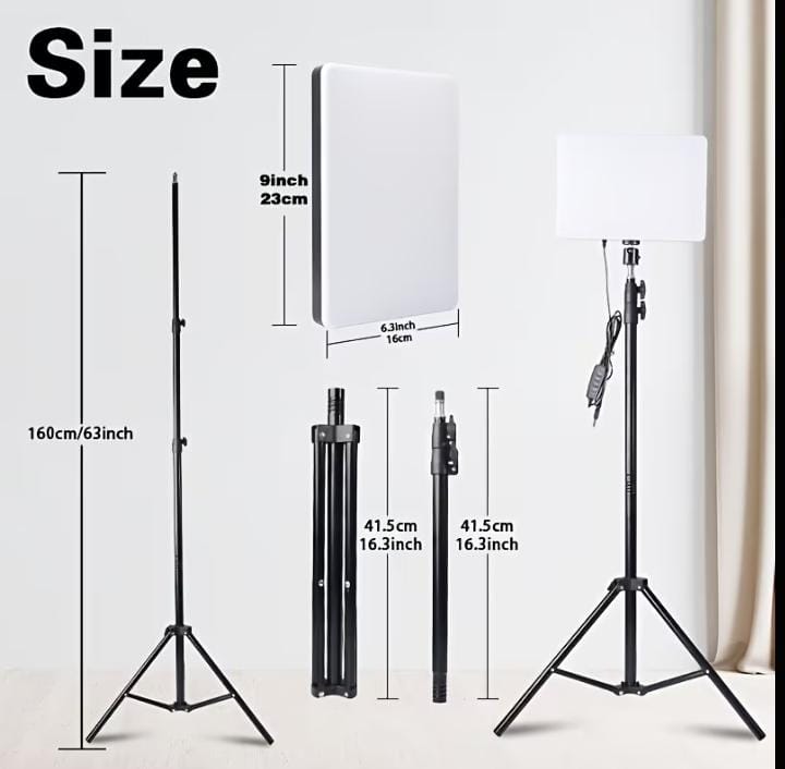 PL-26 Upgraded LED Fill Light – 10 Inch Professional Video Soft Light Panel with Built-in USB for Studio Photography & Streaming
