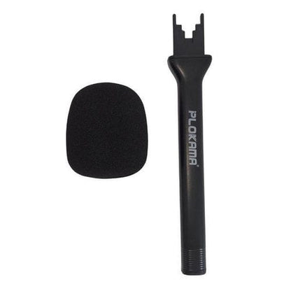 Plokama WM1 Microphone Handle – Handheld Interview Mic Stick with Windproof Cover