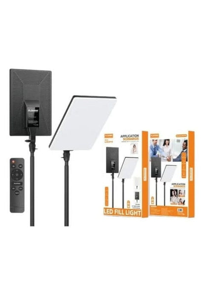 Plokama P-19 Professional LED Studio Light with 7ft Stand – Adjustable Fill Light for Photography, Videography & Live Streaming