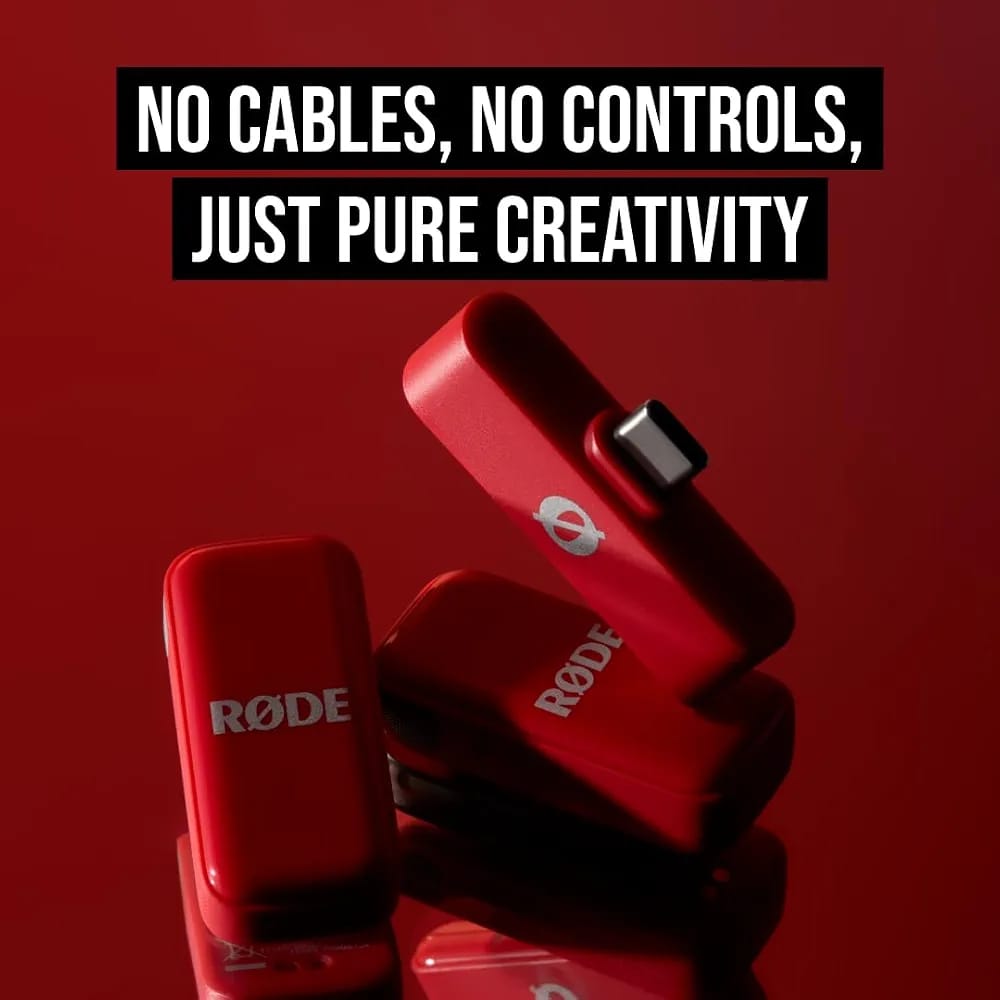 RODE Ultra Compact Dual Wireless Collar Mic For TikTok Facebook YouTube Podcast Studio Indoor outdoor recording and Road Shows