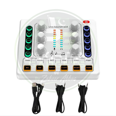 M8 Dual-Channel Sound Card – Professional Audio Mixer for Podcast, TikTok, FB, YouTube Live Streaming & Gaming