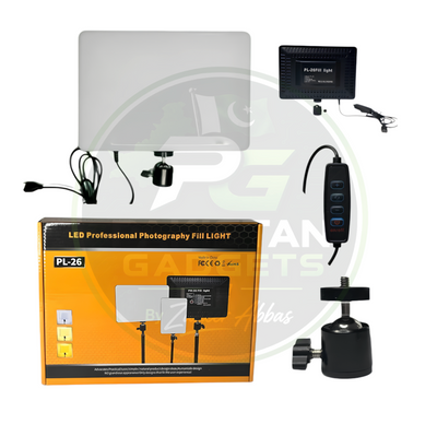 PL-26 Upgraded LED Fill Light – 10 Inch Professional Video Soft Light Panel with Built-in USB for Studio Photography & Streaming