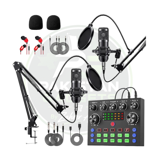 BM-800 Podcast Microphone Bundle - Studio Condenser Microphone Perfect for Podcasting, Recording, Singing, Streaming and Gaming