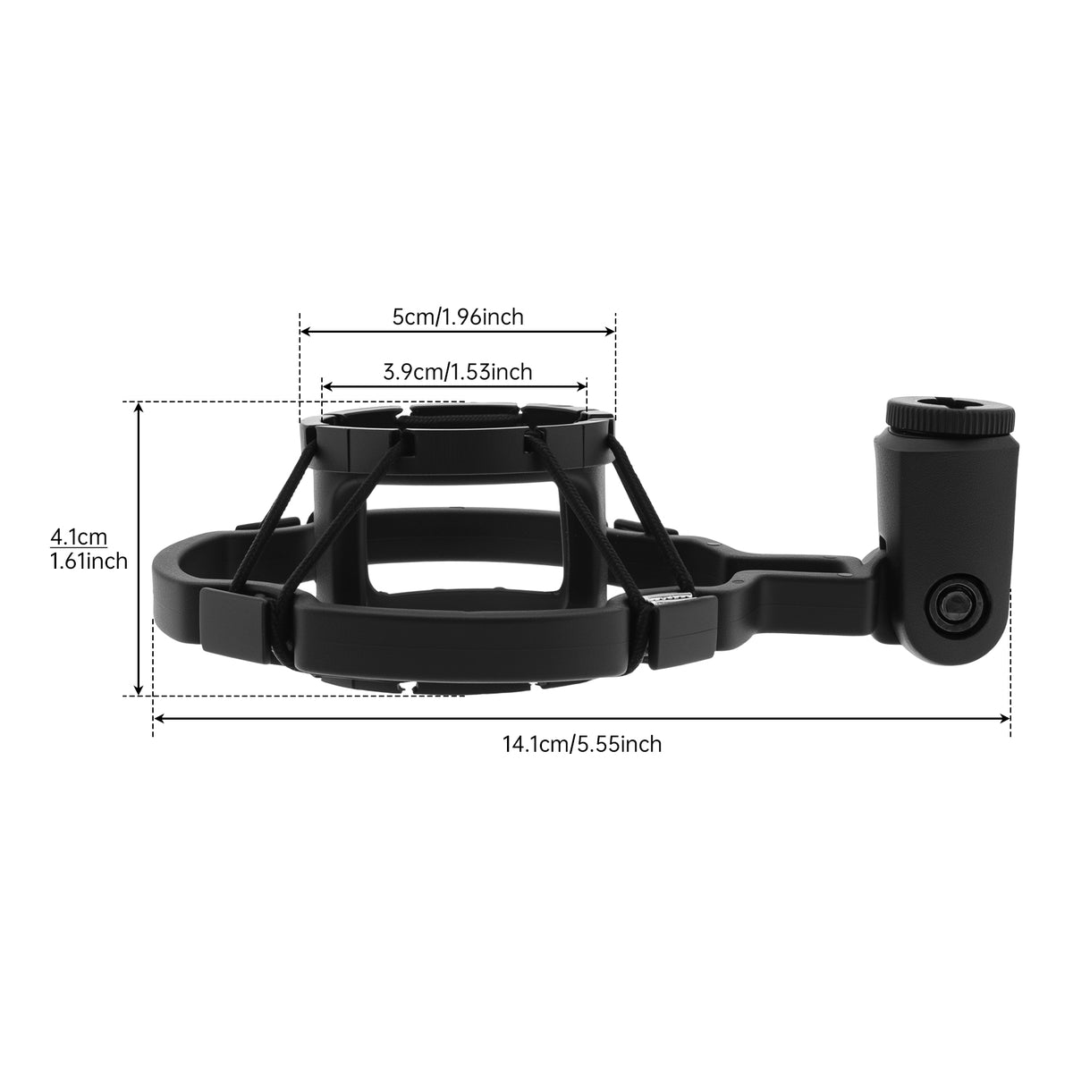 Shock Mount for Studio Condenser Mic – Anti-Vibration Suspension Holder