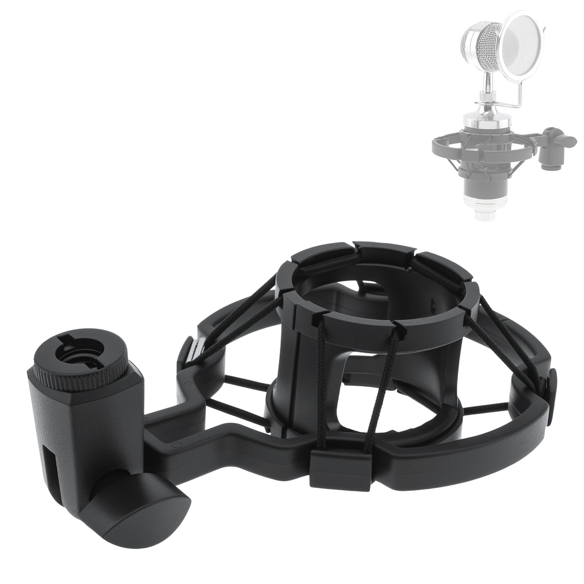 Shock Mount for Studio Condenser Mic – Anti-Vibration Suspension Holder