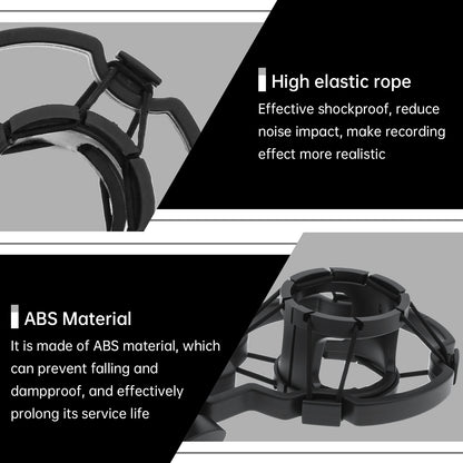 Shock Mount for Studio Condenser Mic – Anti-Vibration Suspension Holder