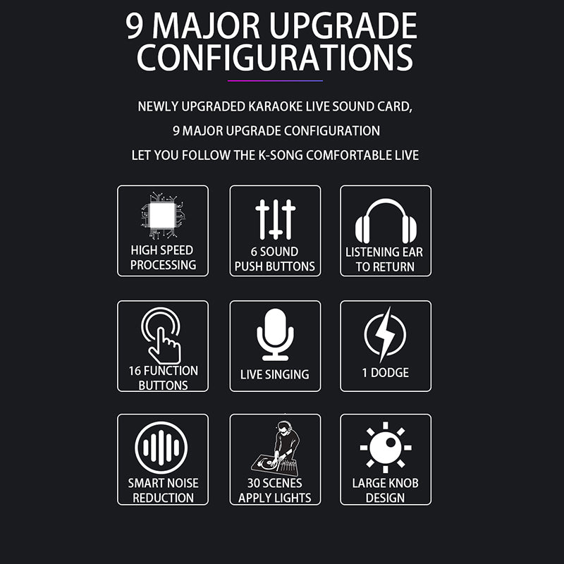 V10 Dual-Channel Sound Card – Professional Audio Mixer for Gaming, Podcast, TikTok, Facebook & YouTube Live Streaming