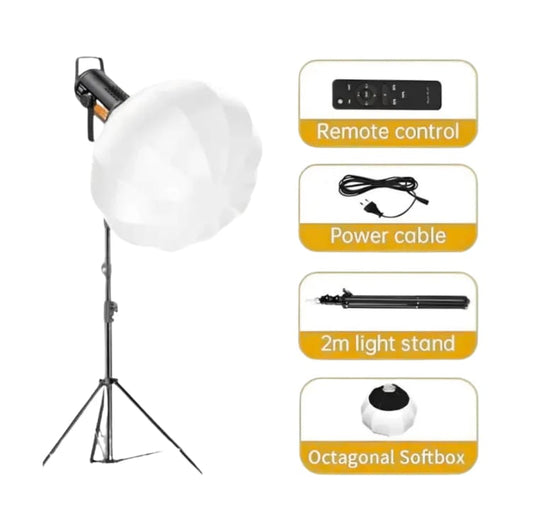 M600-SS 100W Professional LED Video Light – Bi-Color 3200K-6500K COB Light with APP + Remote, Bowens Mount for Photography & Live Streaming