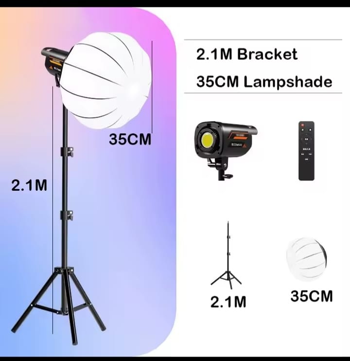 M600-SS 100W Professional LED Video Light – Bi-Color 3200K-6500K COB Light with APP + Remote, Bowens Mount for Photography & Live Streaming