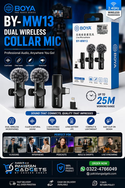 BOYA BY-MW13 Dual Wireless Mic