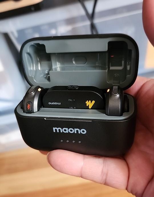 MAONO Wave T5 PC2 Wireless Lavalier Microphone – 2 Mics + USB-C Receiver, 300m Range, AI Noise Cancelling, 30H Battery