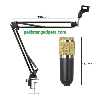 Dual BM800 Condenser Mic Kit with X60 Sound Card – 2-Person Podcast Setup
