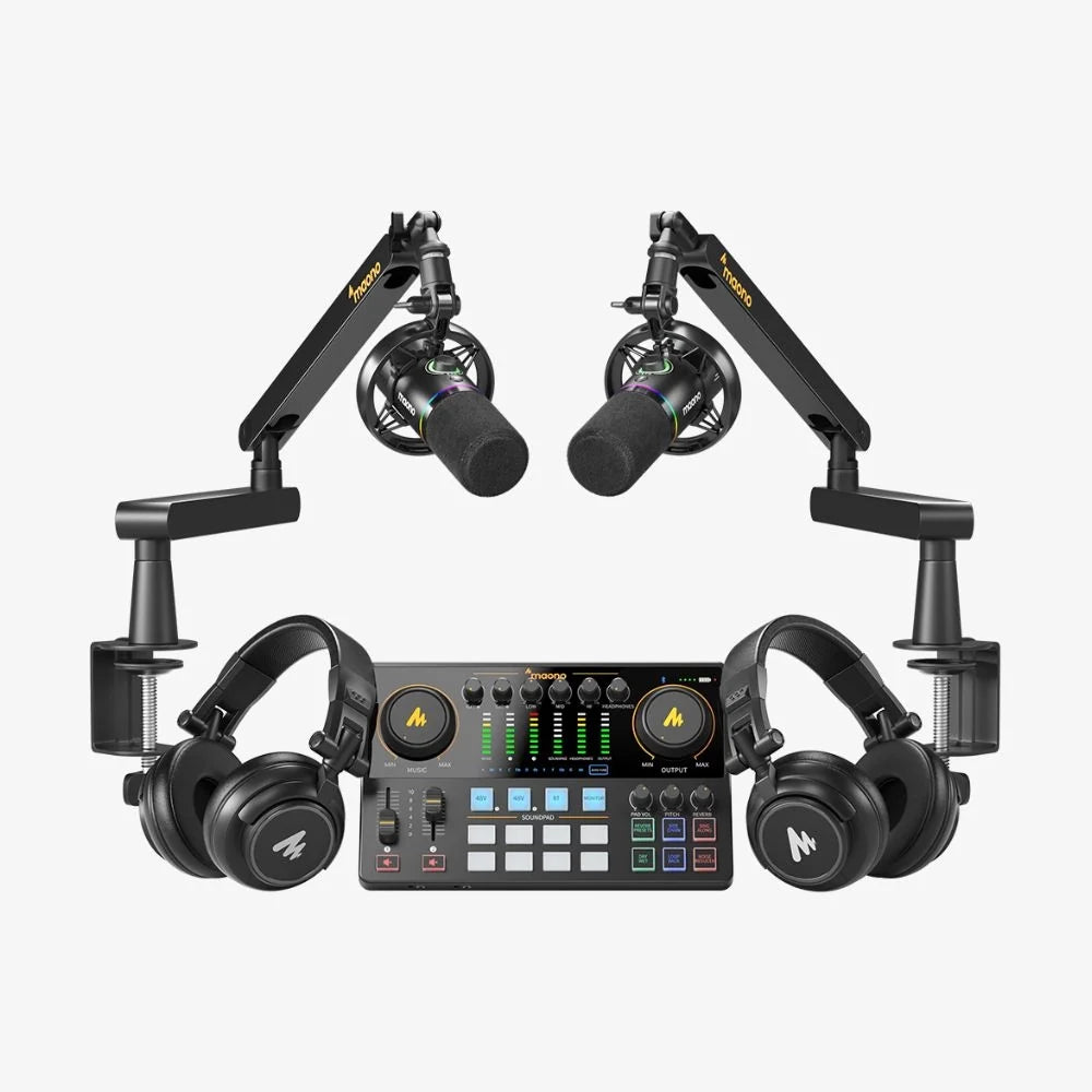 MAONO PD200W dual podcast bundle