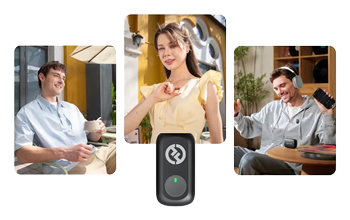 Lark A1 3-level intelligent noise cancellation wireless mic